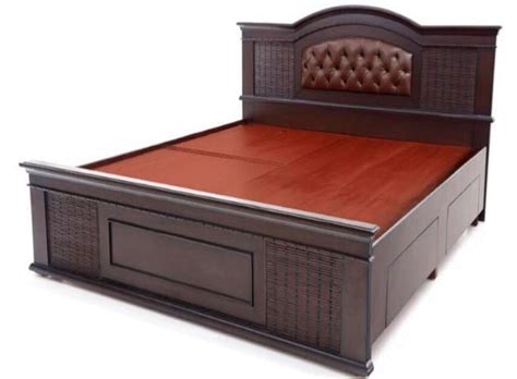 wooden box bed design